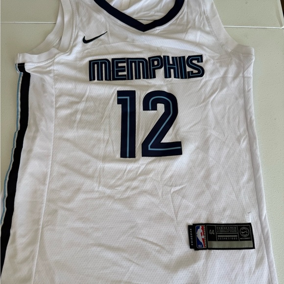 Nike Ja Morant #12 Memphis Grizzlies Size 44 Jersey White NBA Jumpman - Picture 1 of 6